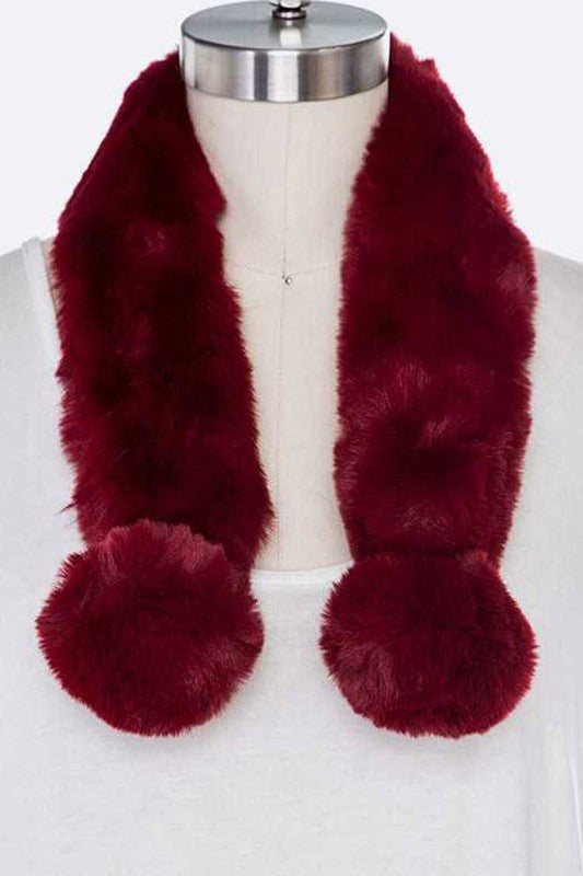 Soft Faux Fur Plushy Scarf