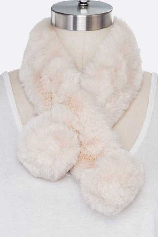 Soft Faux Fur Plushy Scarf