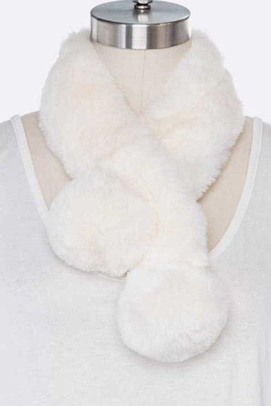 Soft Faux Fur Plushy Scarf