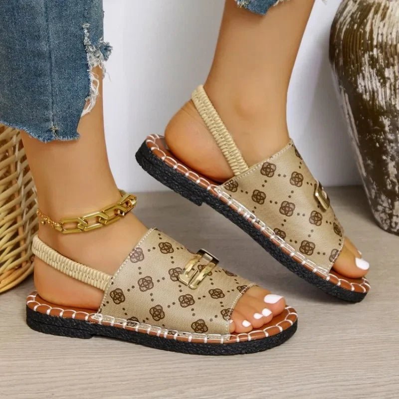 Casual Luxury Flat Women Sandals - Gems Ensumbles