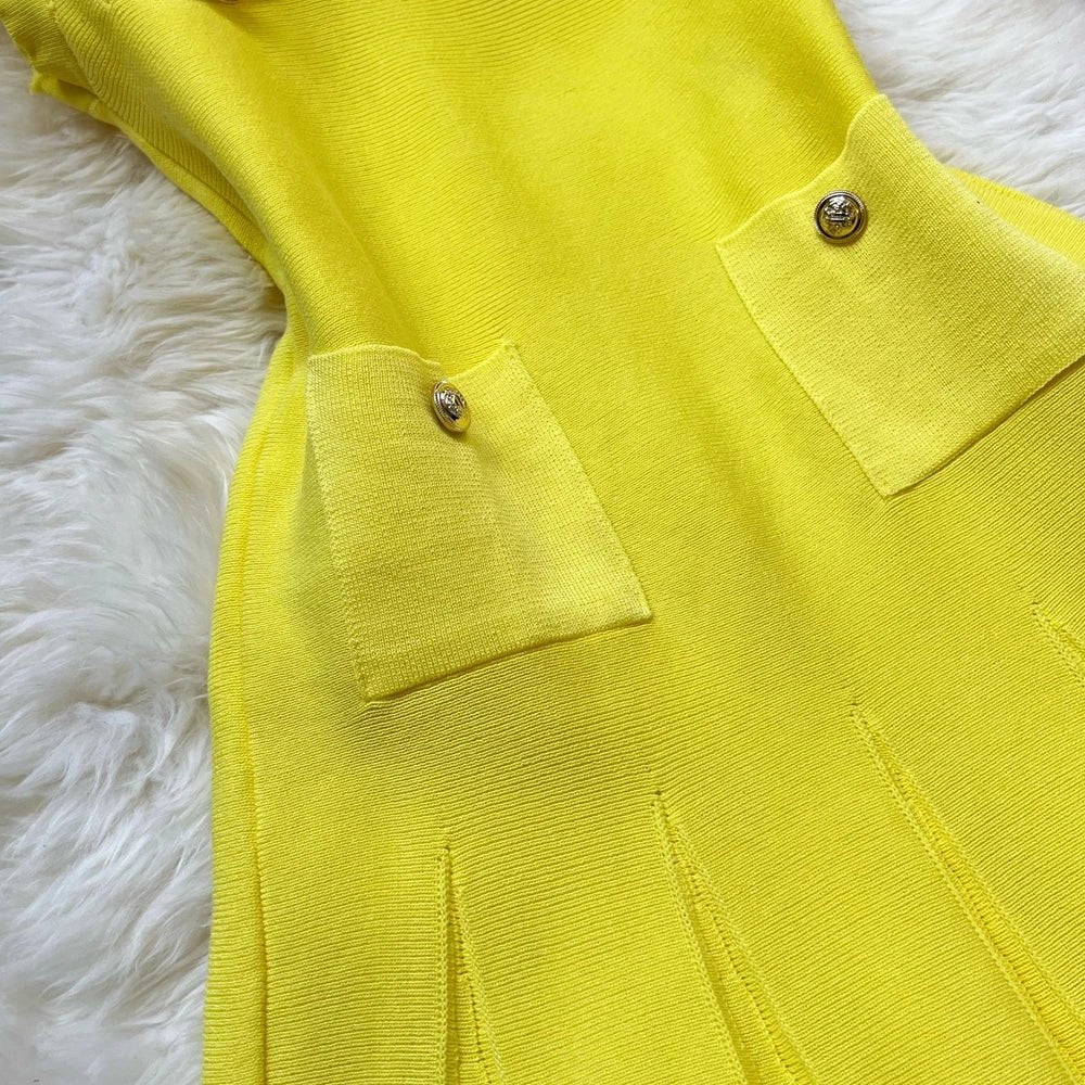 Chic Fashion Pleated Short Dress O - neck Slim Waist A - line Dress - Gems Ensumbles