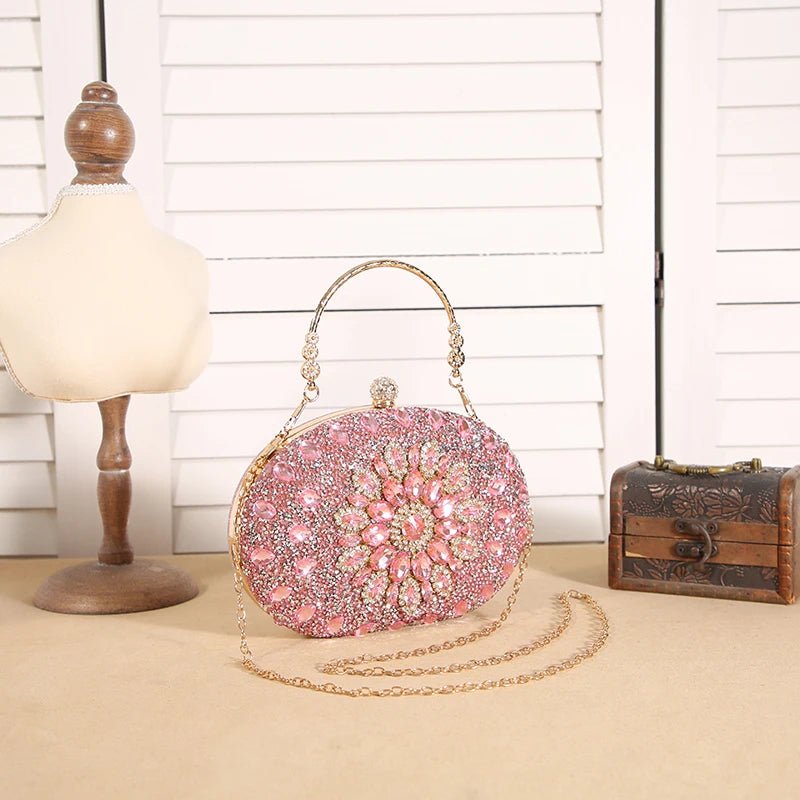 Cross - border explosive sunflower dinner bag Fashion banquet clutch bag - Gems Ensumbles