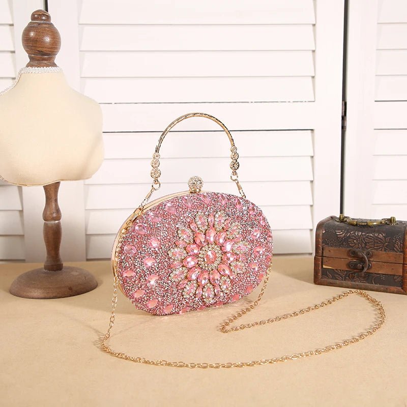 Cross - border explosive sunflower dinner bag Fashion banquet clutch bag - Gems Ensumbles