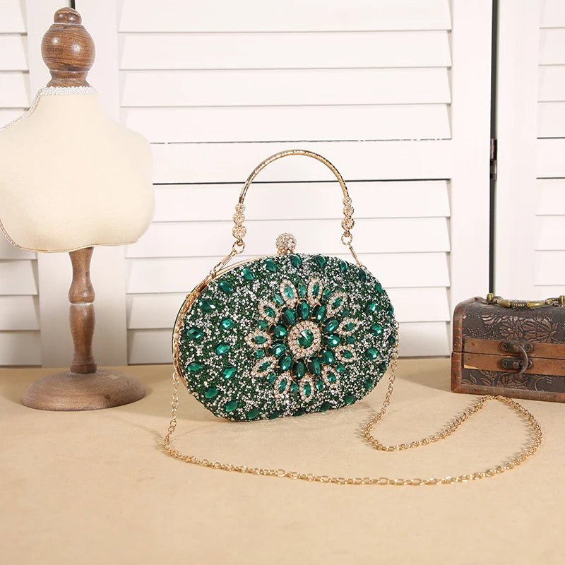 Cross - border explosive sunflower dinner bag Fashion banquet clutch bag - Gems Ensumbles