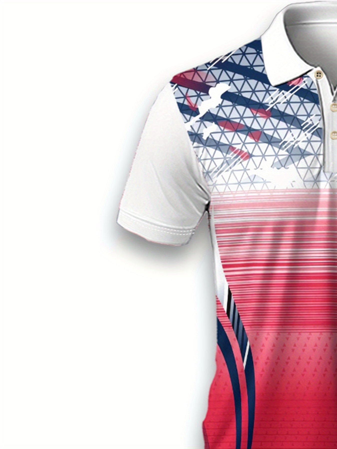 Lightweight Breathable 3D Print Men Short Sleeve Shirt - Gems Ensumbles