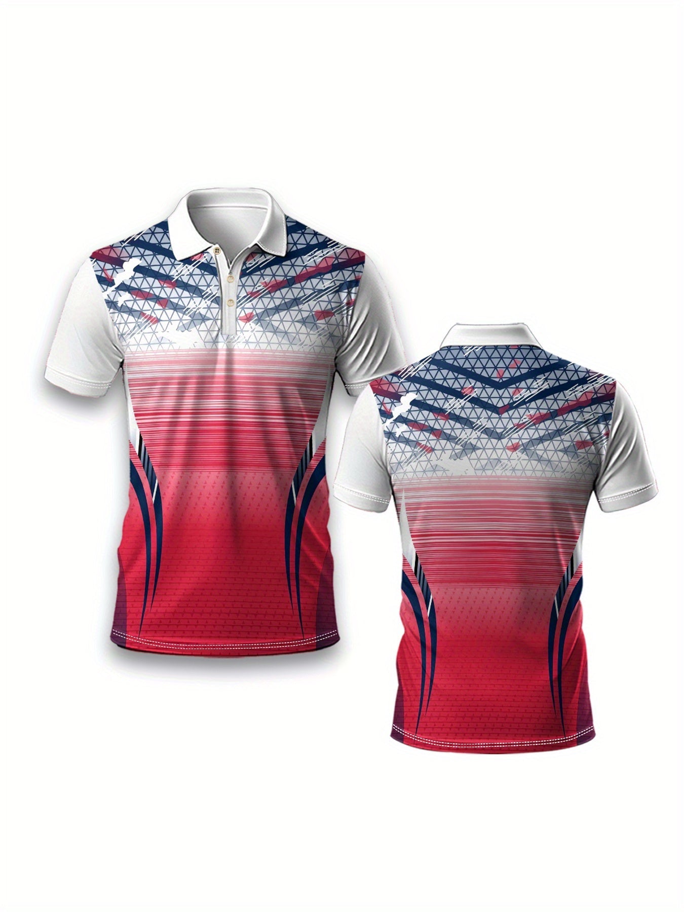 Lightweight Breathable 3D Print Men Short Sleeve Shirt - Gems Ensumbles
