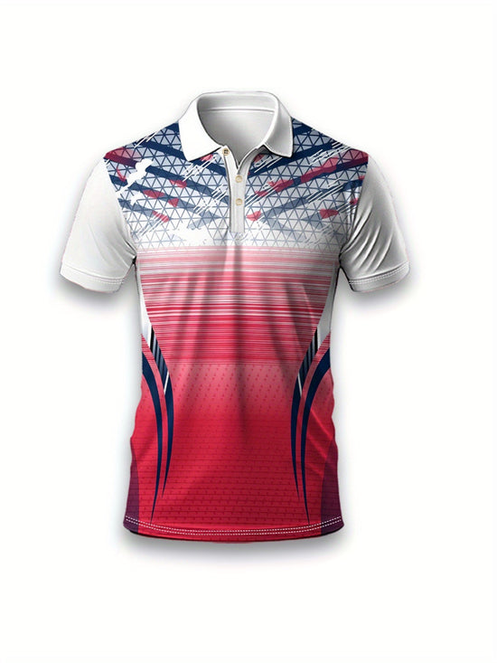 Lightweight Breathable 3D Print Men Short Sleeve Shirt - Gems Ensumbles