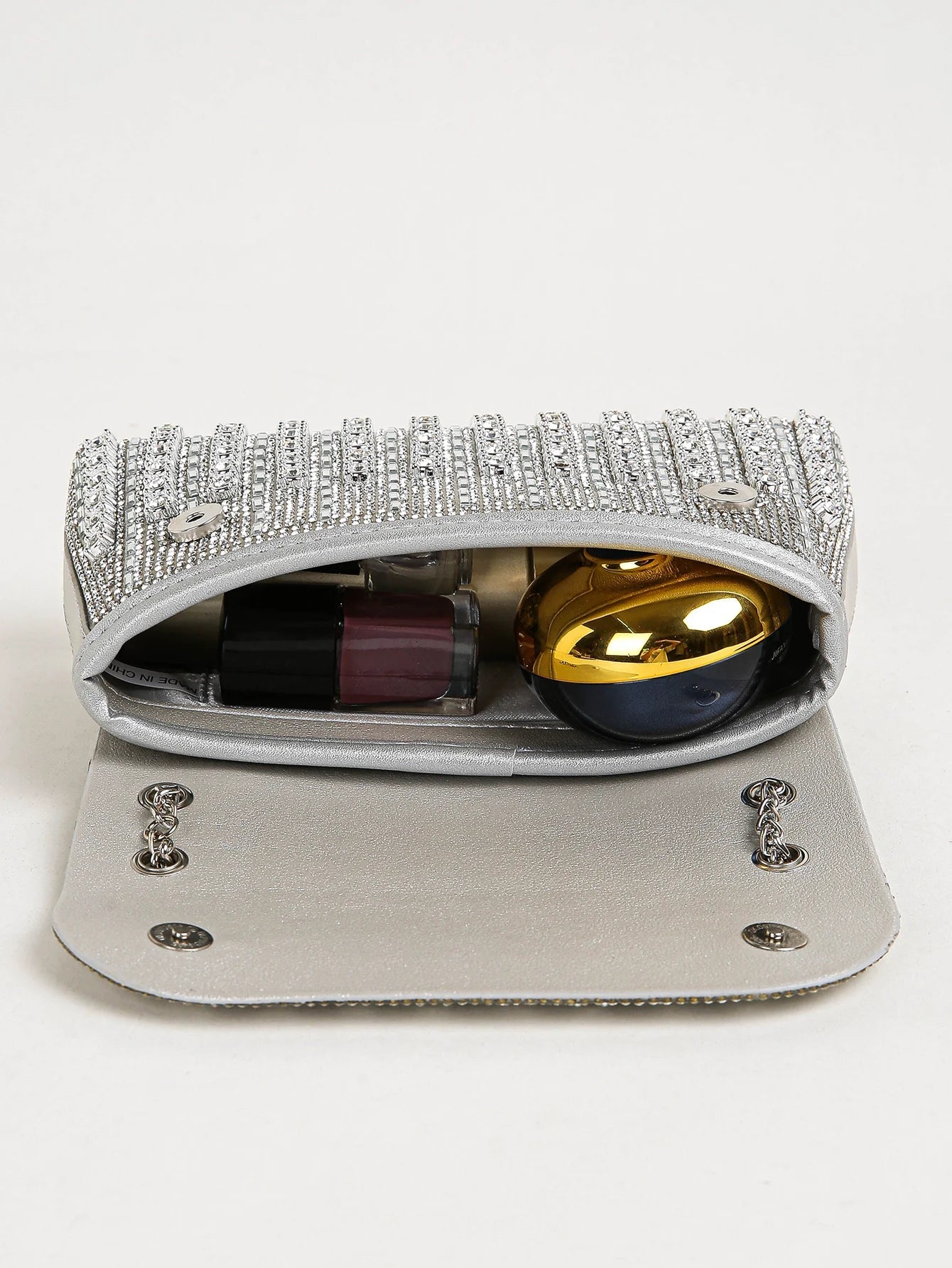 Multi - color Square Glitter Bling, Shiny Glamorous Elegant Bag - Gems Ensumbles