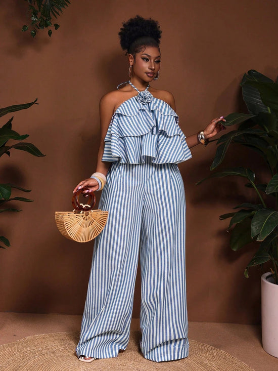 New Arrival Women Jumper Plus Size Striped Print - Gems Ensumbles
