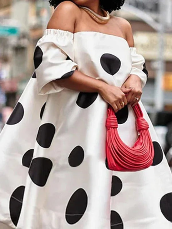 Women Elegant Off Shoulder Mini Dress Sexy Short Sleeve Club Dress Cocktail - Gems Ensumbles