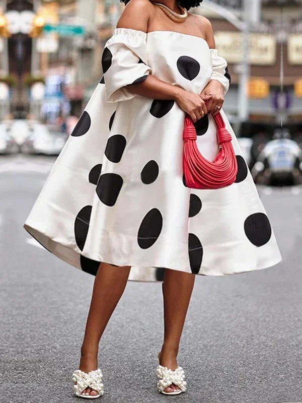 Women Elegant Off Shoulder Mini Dress Sexy Short Sleeve Club Dress Cocktail - Gems Ensumbles