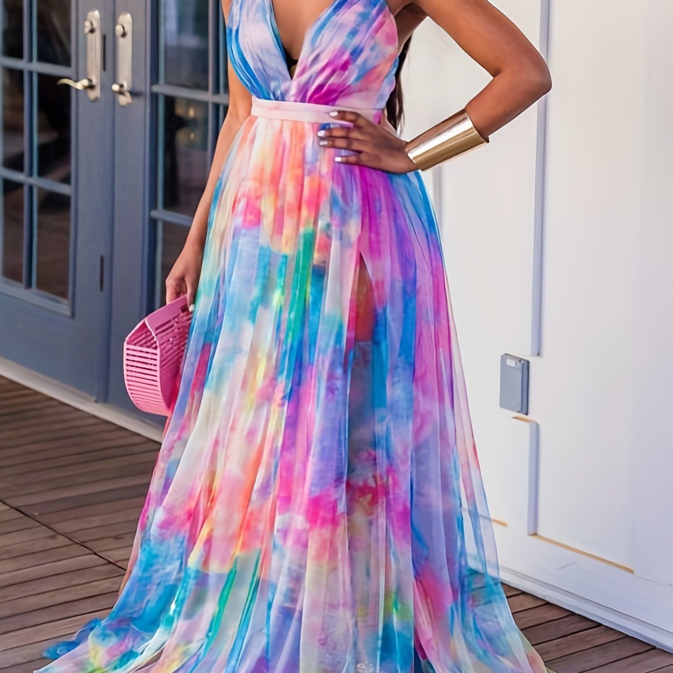 Women Flowy Lightweight Casual Elegant Style Dress for All Seasons, - Gems Ensumbles